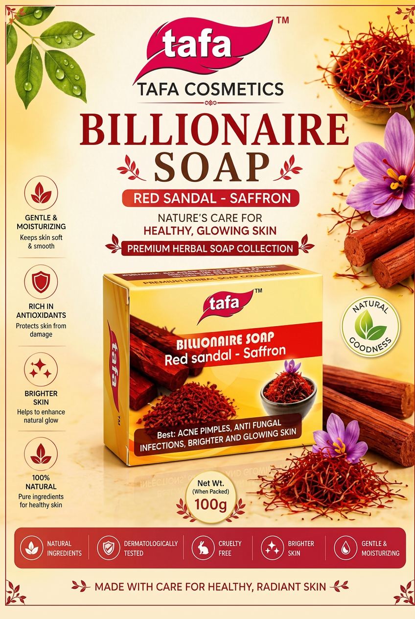 Billionaire Soap Red Sandal · Saffron